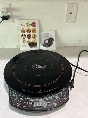NuWave Black Precision Induction Cooktop - Portable Countertop Cooker